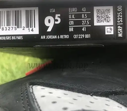 READY PK MATERIALS Scott Travis 6 Jordan GOD SHIP RETAIL TO Retro 0514